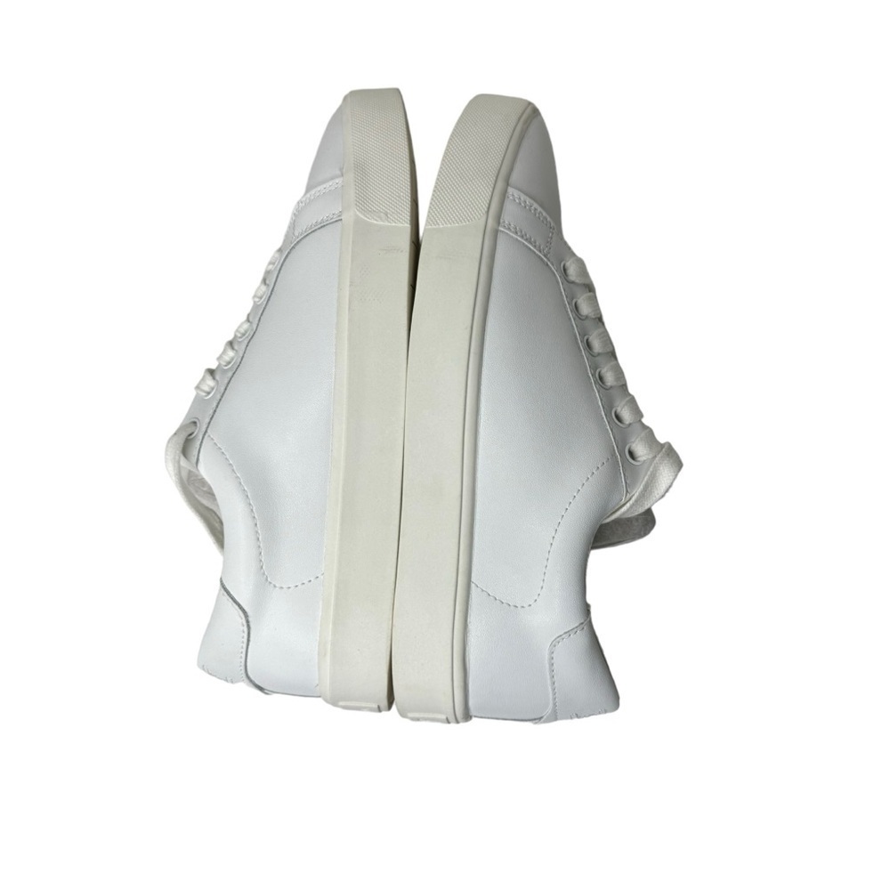 Sam Edelman Ethyl Lace Up Low Top Sneakers Bright White Leather 6.5 - Picture 6 of 9